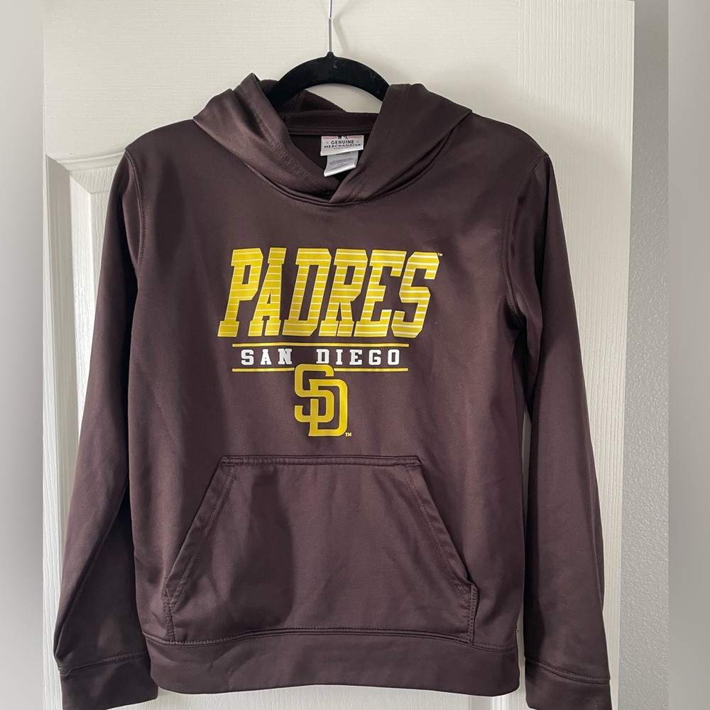 Almost New San Diego Padres Hoodie -Boys Size Large (14/16)